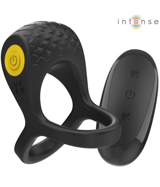 INTENSE - ALEX VIBRATORE DOPPIO ANELLO PER PENE 10 VIBRAZIONI NERO