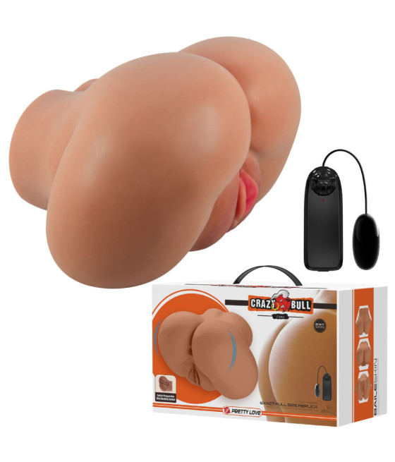CRAZY BULL - VIBRATORE LUNA CON VAGINA REALISTICA E CONTROLLO ANO REMOTO