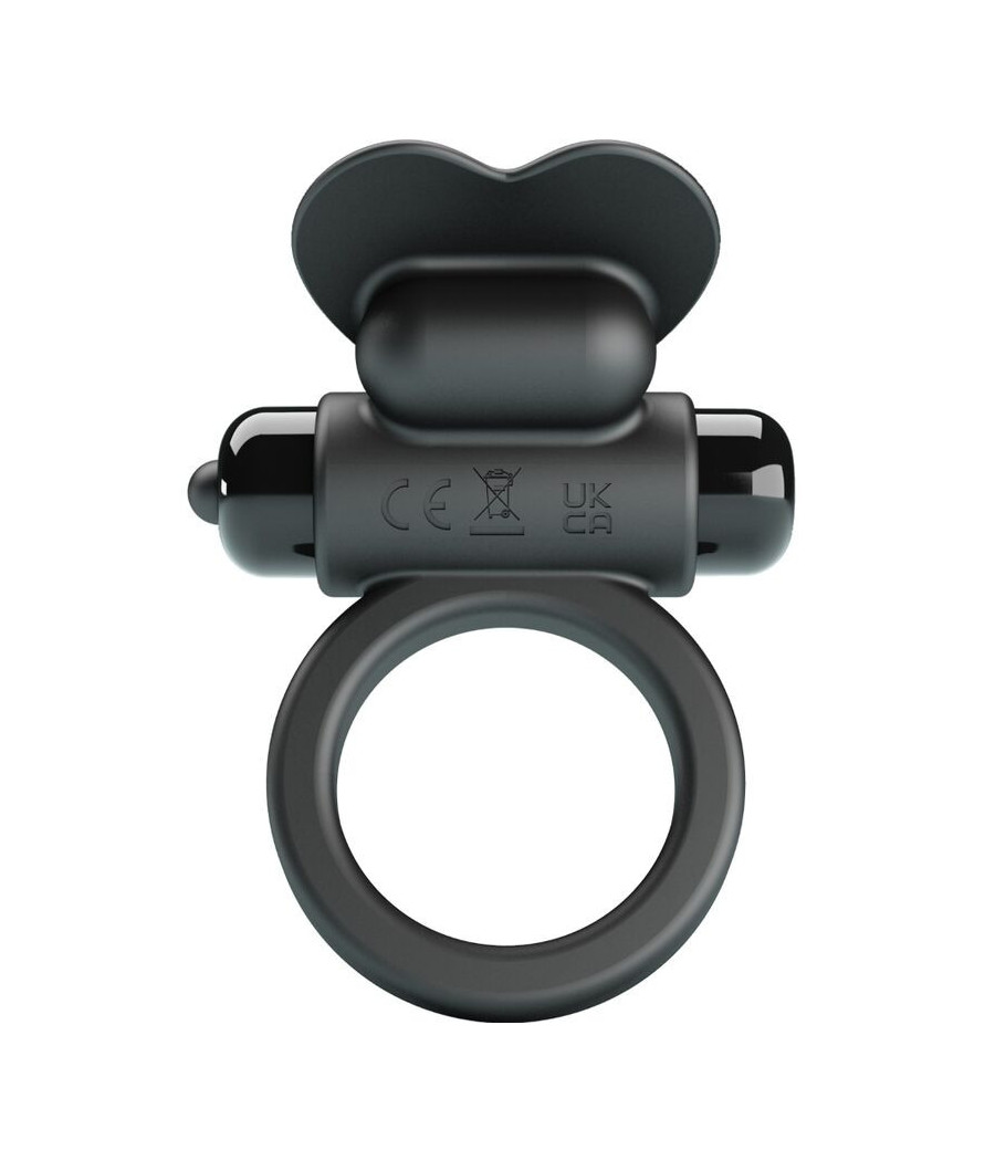 PRETTY LOVE - DEBONAIRE ANELLO VIBRANTE CONIGLIO 10 VIBRAZIONI NERO