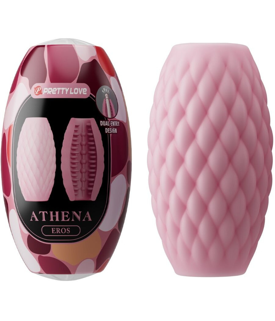 PRETTY LOVE - ATHENA EROS SILICONE MASTURBATORE MASCHILE ROSA