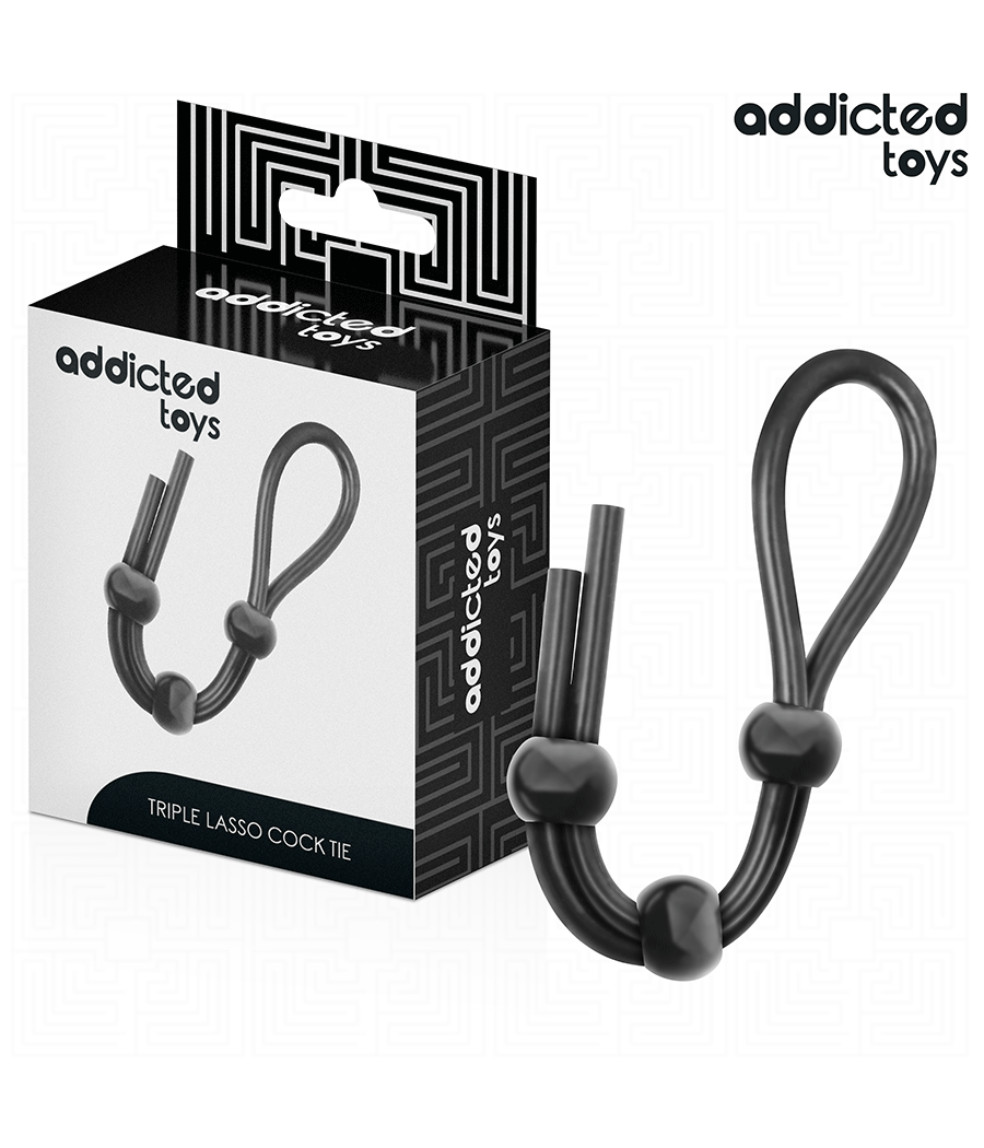 ADDICTED TOYS - CORDA IN SILICONE PER IL PENE A TRIPLO ANELLO