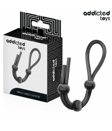 ADDICTED TOYS - CORDA IN SILICONE PER IL PENE A TRIPLO ANELLO