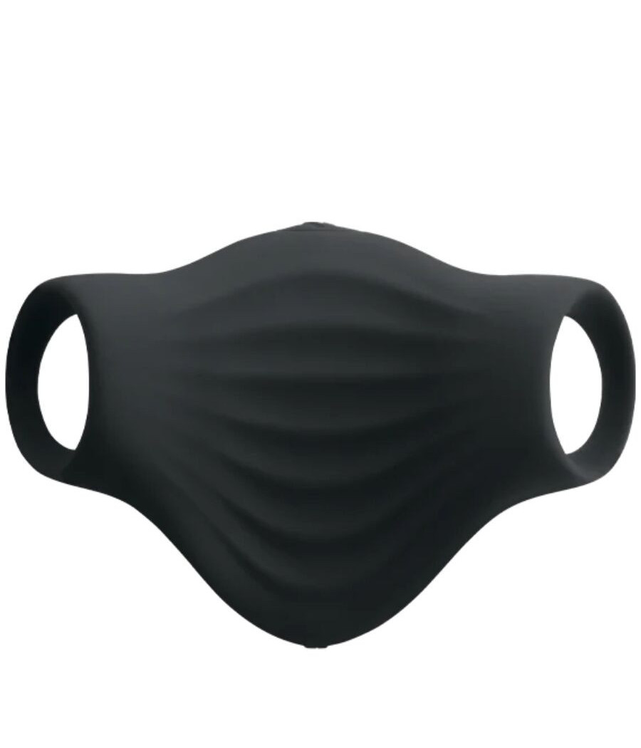 ROCKS-OFF - VIBRATORE FLESSIBILE PALM BLACK MASTURBATOR