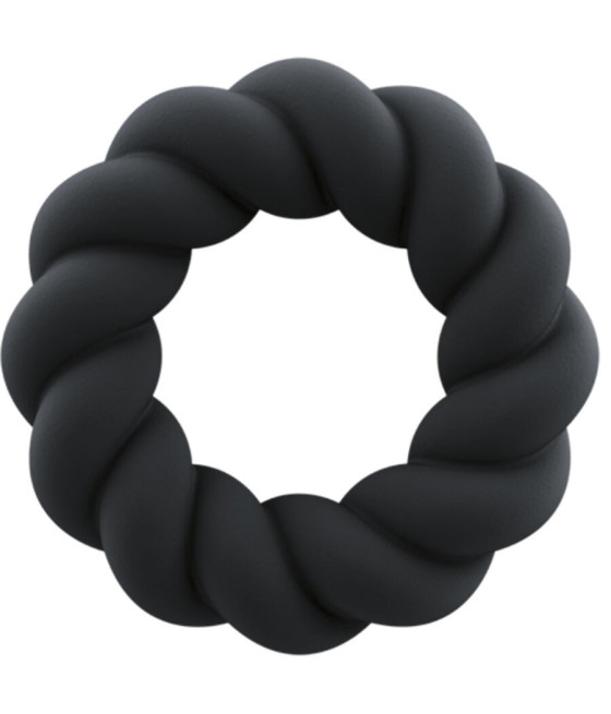ROCKS-OFF - ANELLO MASTURBATORE TWIST IN SILICONE NERO