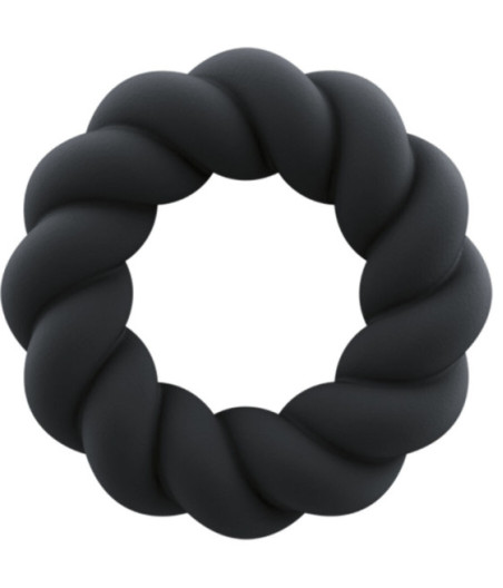 ROCKS-OFF - ANELLO MASTURBATORE TWIST IN SILICONE NERO