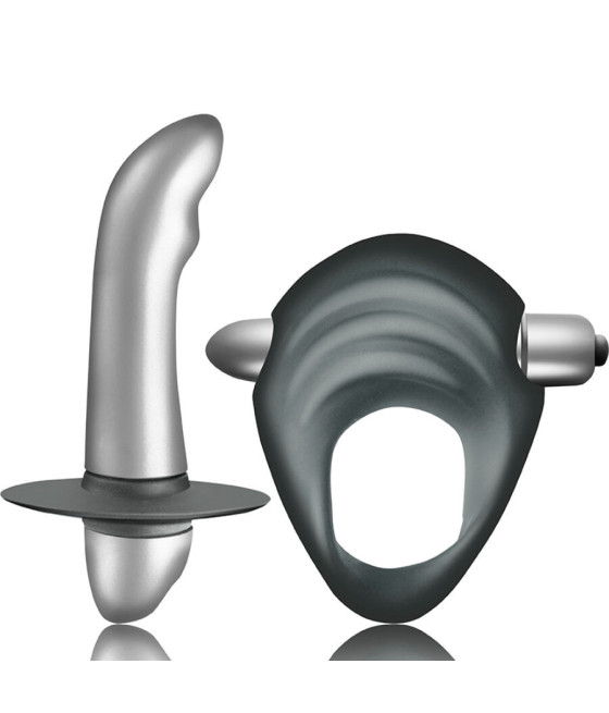 CLIMAXIMUM - ENTICE KIT ANELLO PER IL PENE + VIBRATORE PER LA PROSTATA PER PRINCIPIANTI