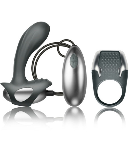 CLIMAXIMUM - EXCITE KIT ANELLO PER IL PENE + MASSAGGIATORE PER LA PROSTATA CON FILO