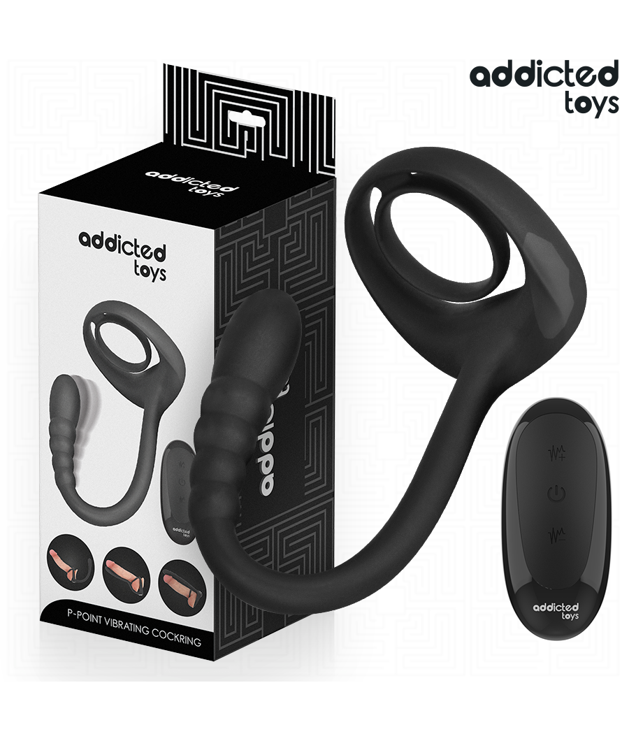 ADDICTED TOYS - ANELLO VIBRANTE PER IL PENE CON TELECOMANDO P-SPOT