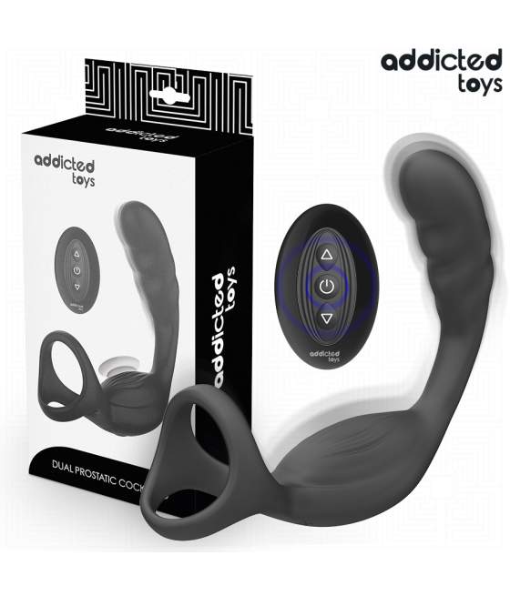 ADDICTED TOYS - ANELLO PER IL PENE PROSTATICO DOPPIO CON TELECOMANDO