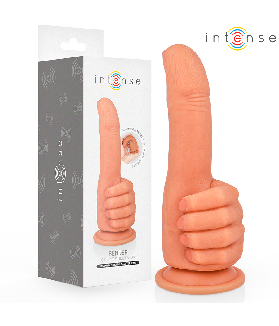 INTENSE - BENDER STIMOLATORE PUNTO G FLESSIBILE MANO 11,3 CM