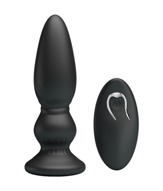 MR PLAY - POTENTE VIBRATORE TELECOMANDO PLUG ANALE NERO