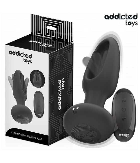 ADDICTED TOYS - PLUG ANALE CON LINGUA VIBRANTE E TELECOMANDO