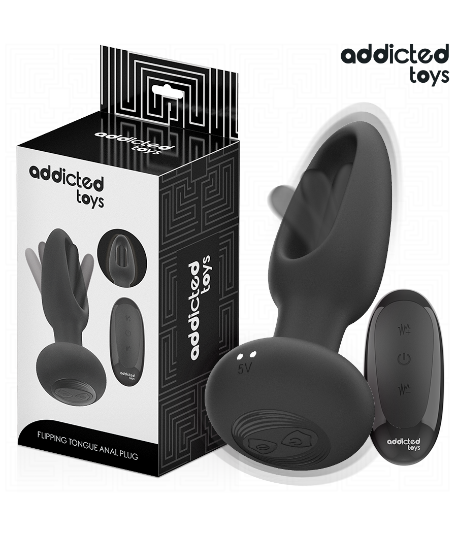 ADDICTED TOYS - PLUG ANALE CON LINGUA VIBRANTE E TELECOMANDO