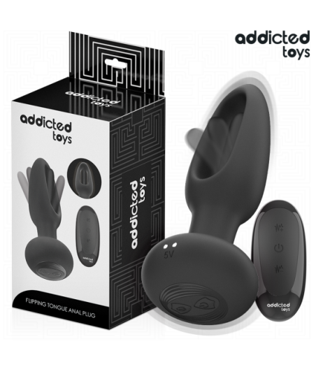 ADDICTED TOYS - PLUG ANALE CON LINGUA VIBRANTE E TELECOMANDO