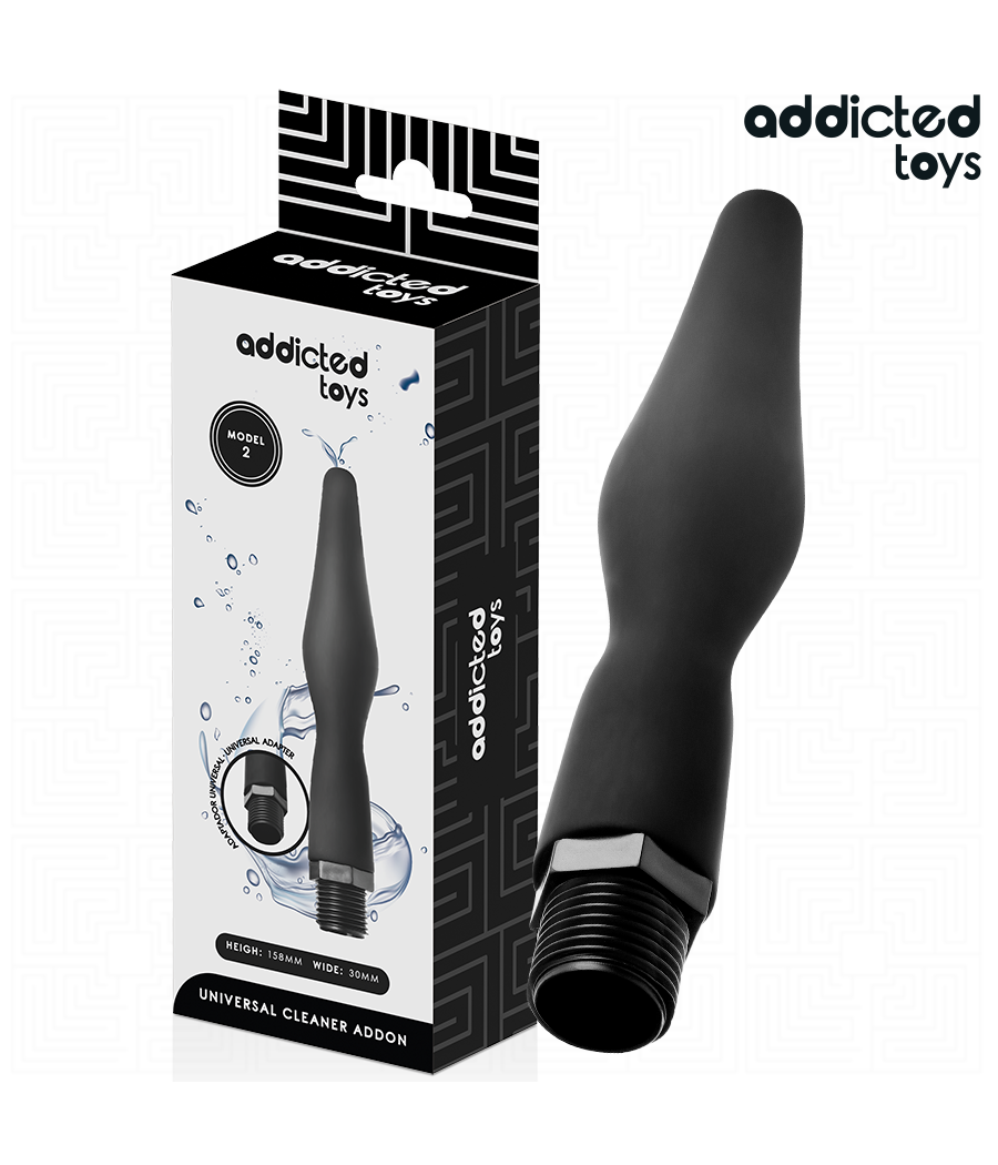 ADDICTED TOYS - PULITORE ANALE CON ADATTATORE UNIVERSALE MODELLO 2