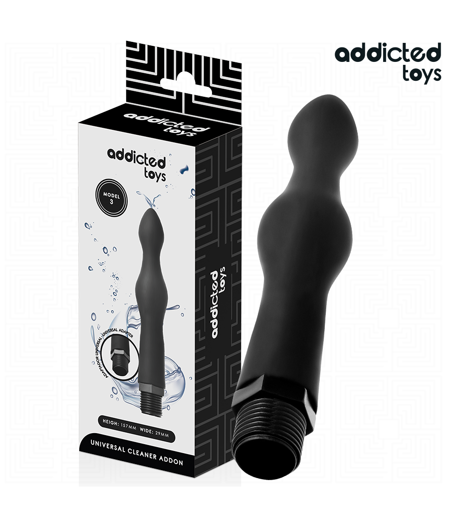 ADDICTED TOYS - PULITORE ANALE CON ADATTATORE UNIVERSALE MODELLO 3