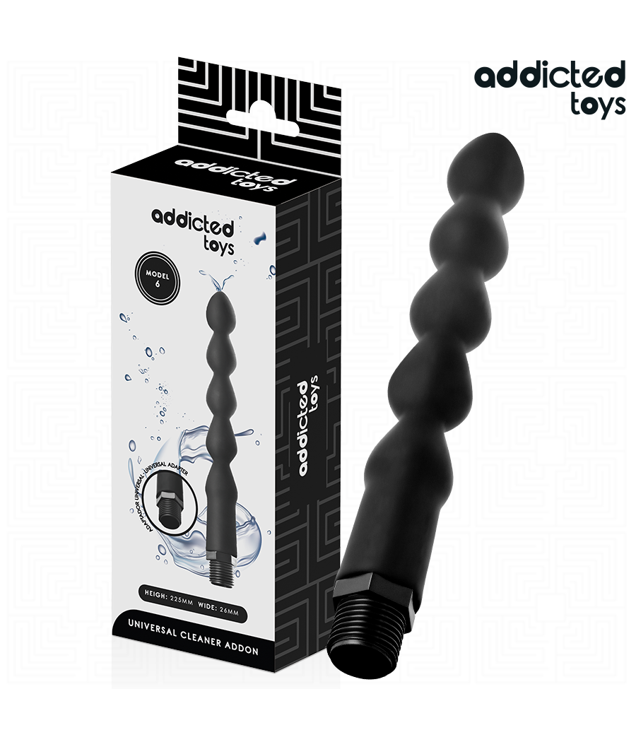 ADDICTED TOYS - PULITORE ANALE CON ADATTATORE UNIVERSALE MODELLO 6