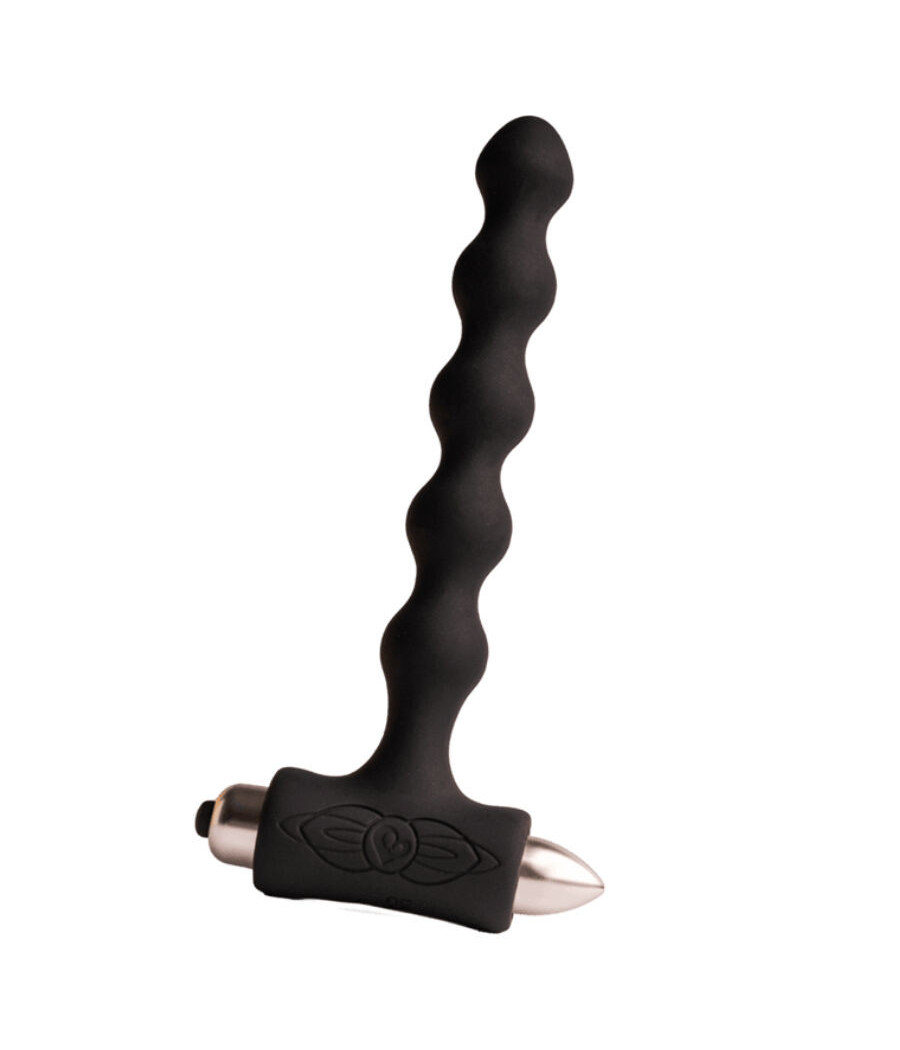 ROCKS-OFF - PETITE SENSATIONS PEARLS PLUG ANALE VIBRATORE NERO