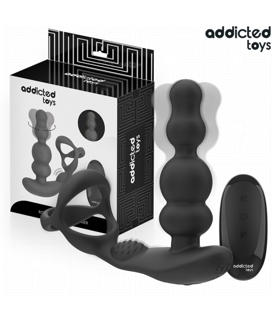ADDICTED TOYS - MASSAGGIATORE PROSTATICO ROTANTE CON TELECOMANDO