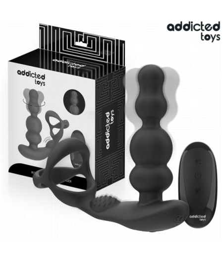 ADDICTED TOYS - MASSAGGIATORE PROSTATICO ROTANTE CON TELECOMANDO