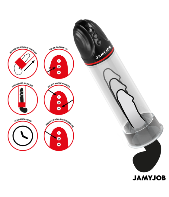 JAMYJOB - POMPA AUTOMATICA XPAND 3 LIVELLI DI ASPIRAZIONE GRIGIA
