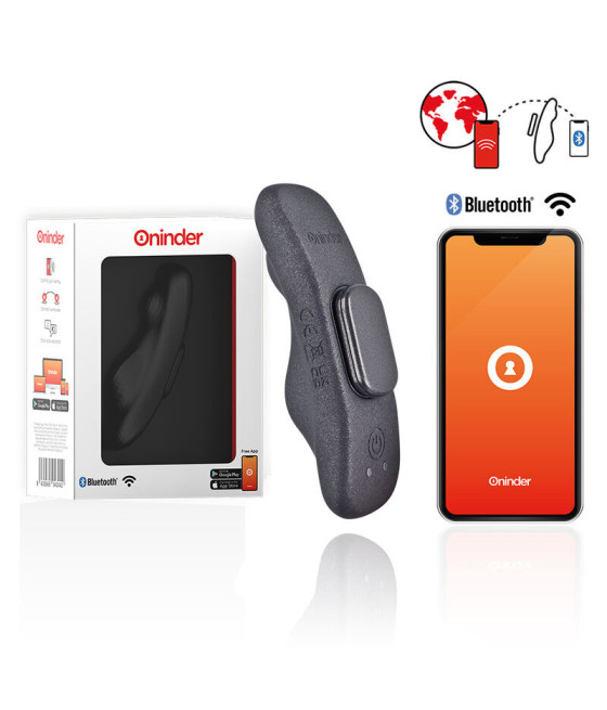 ONINDER - VIBRATORE RICARICABILE MANILA PANTY 9 VELOCIT? 9.6 CM X 2.6 CM - APP GRATUITA