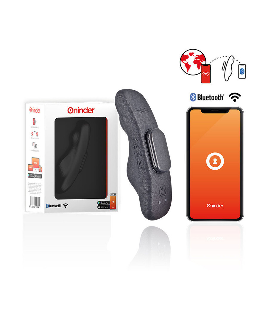 ONINDER - VIBRATORE RICARICABILE MANILA PANTY 9 VELOCIT? 9.6 CM X 2.6 CM - APP GRATUITA
